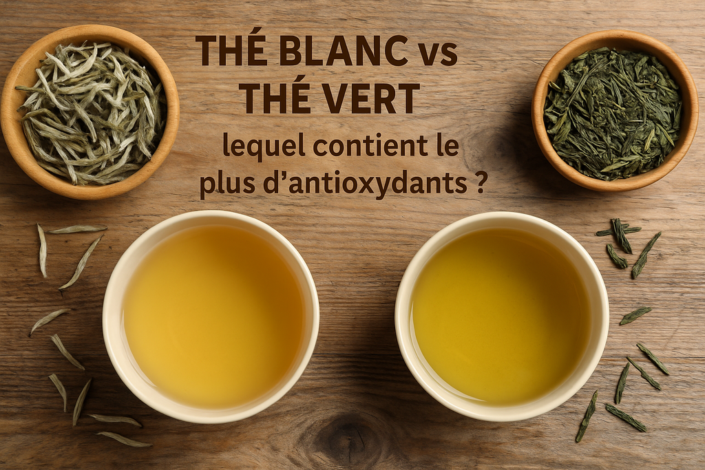 Thé blanc vs Thé vert : lequel contient le plus d’antioxydants ?