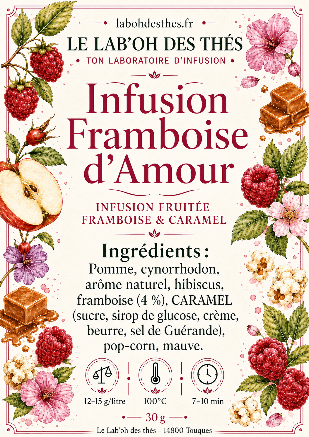 Infusion Framboise d'Amour