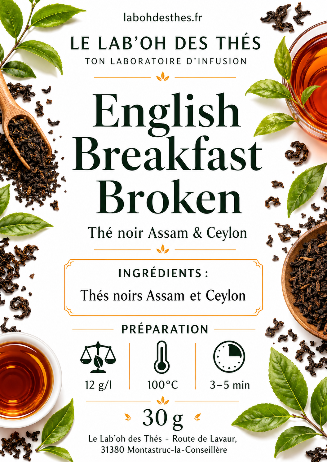 Mélange English Breakfast Broken etiquette