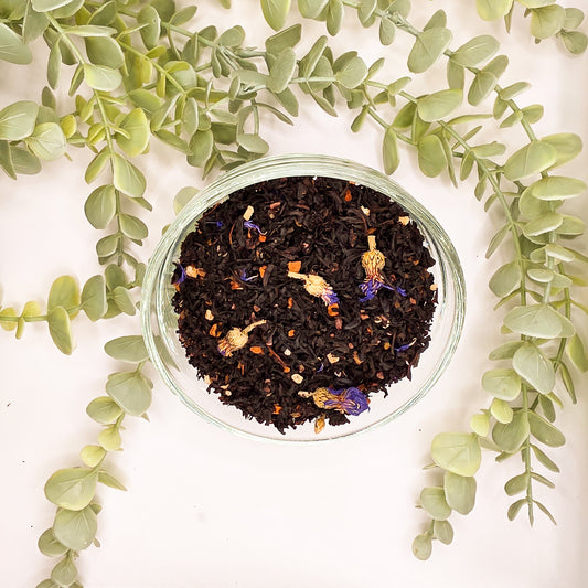 Mélange Thé Noir Choco-Cannelle en vrac – Assam cacao cannelle gingembre racine de chicorée caramel – Le Lab'oh des Thés