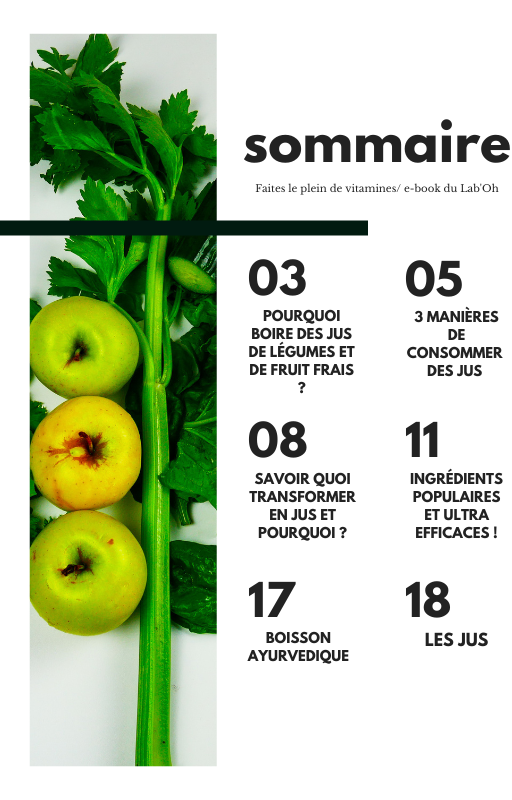 Faites le plein de vitamines, le e-book de jus
