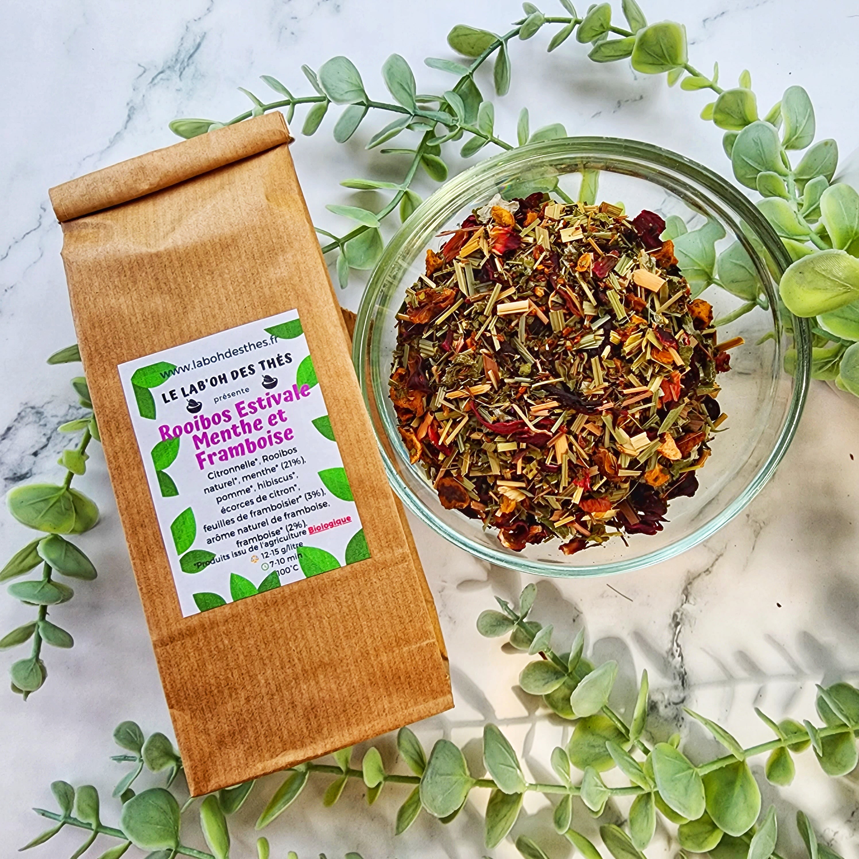 Rooibos Estivale Menthe et Framboise