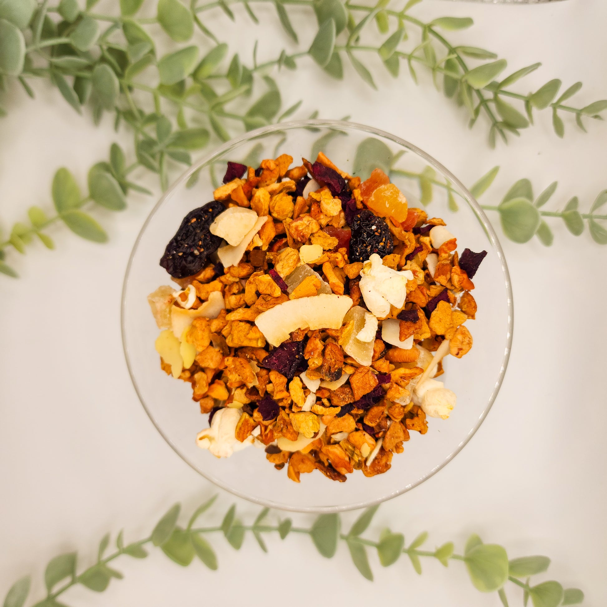 Tisane Éclats d'Amande en vrac – mélange pomme ananas papaye coco amande grillée cannelle – Le Lab'oh des Thés