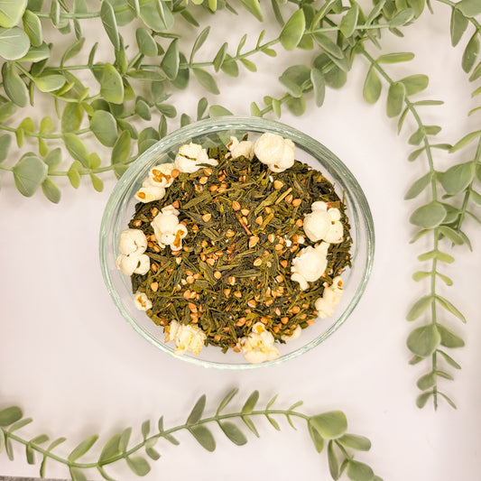 Mélange Sobacha en vrac – thé vert Sencha grains de sarrasin grillé pop-corn – Le Lab'oh des Thés