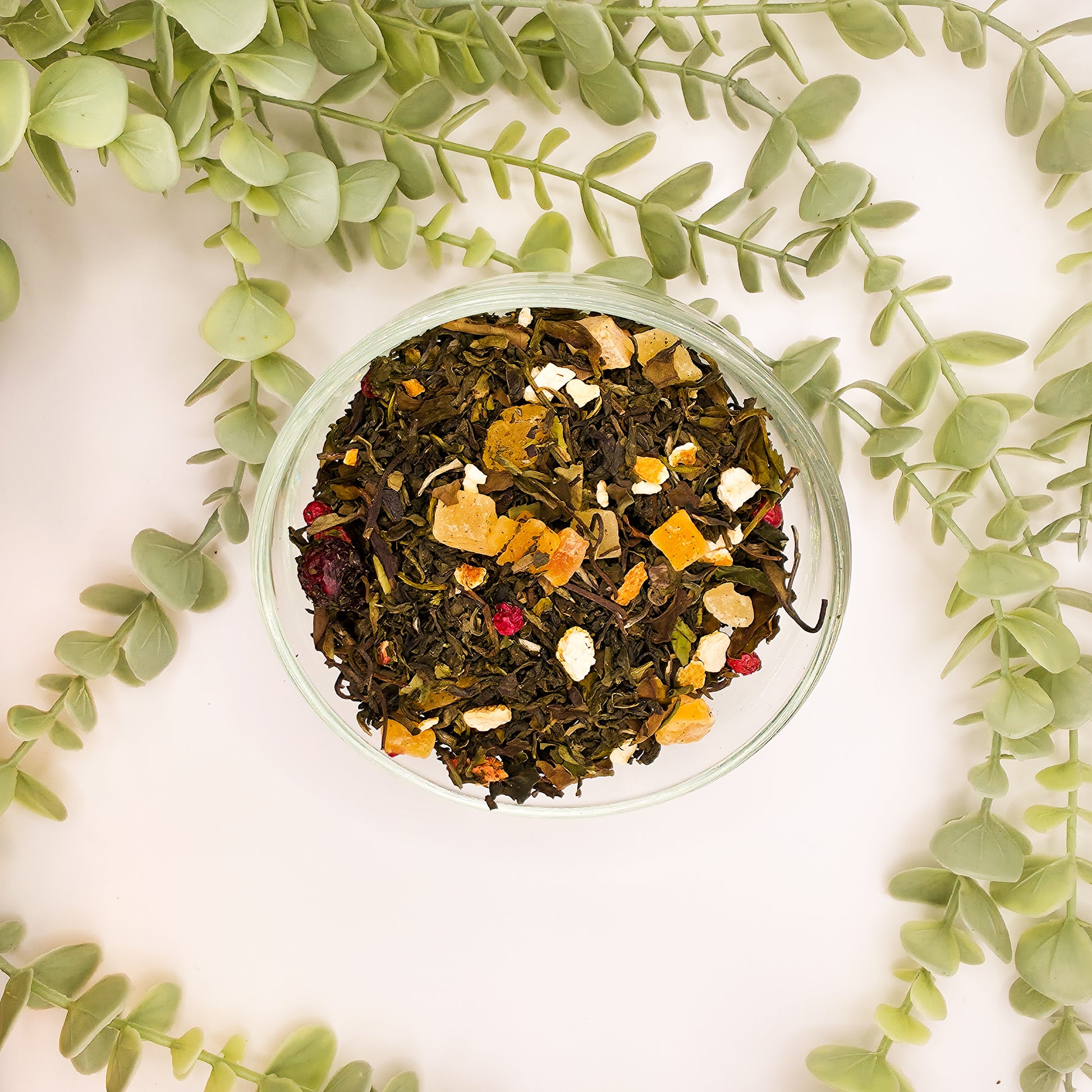 Mélange Dragon Impérial en vrac – thé vert Chun Mee thé blanc Pai Mu Tan ananas mangue papaye jasmin – Le Lab'oh des Thés