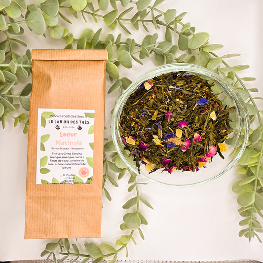 Lueur Matinale thé vert en vrac et sachet