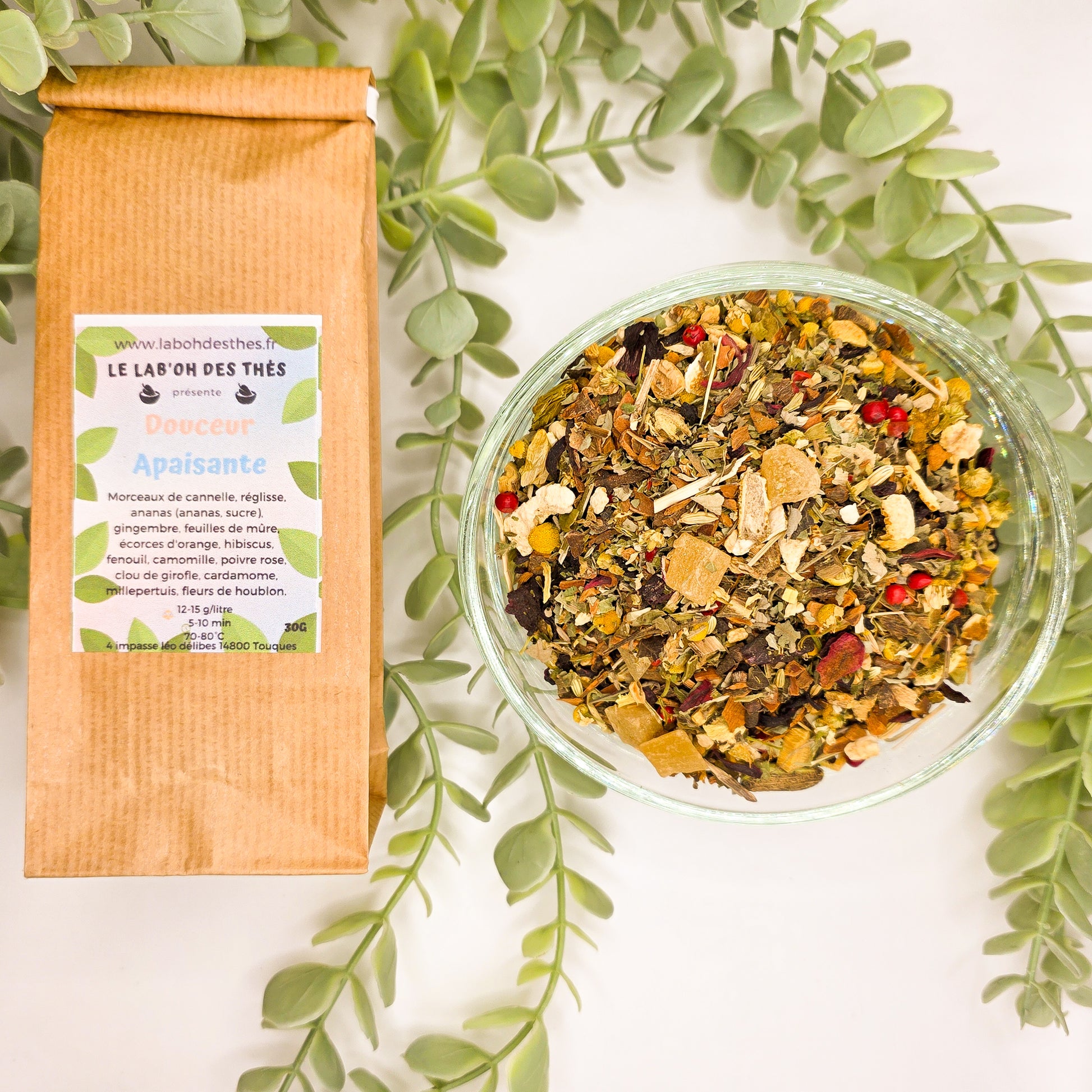 Douceur Apaisante tisane en vrac et sachet 