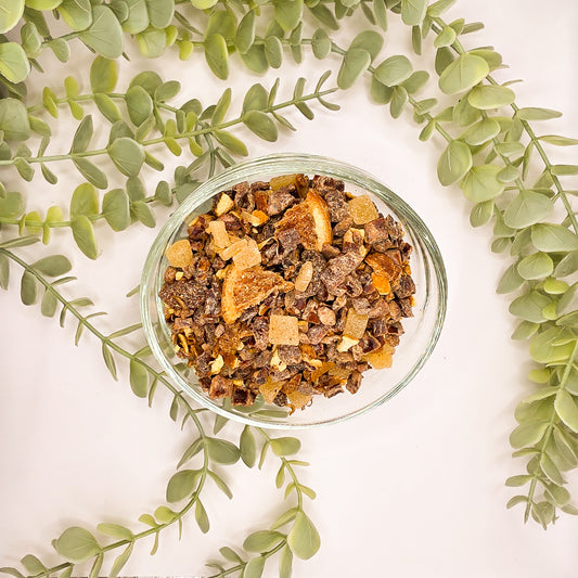 Soleil d'Orient infusion en vrac – mélange datte ananas raisin orange citron fleurs de souci – Le Lab'oh des Thés