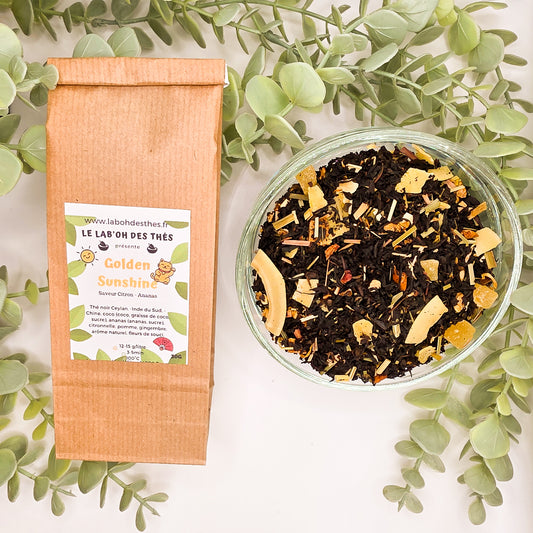 Golden Sunshine thé noir vrac et sachet 