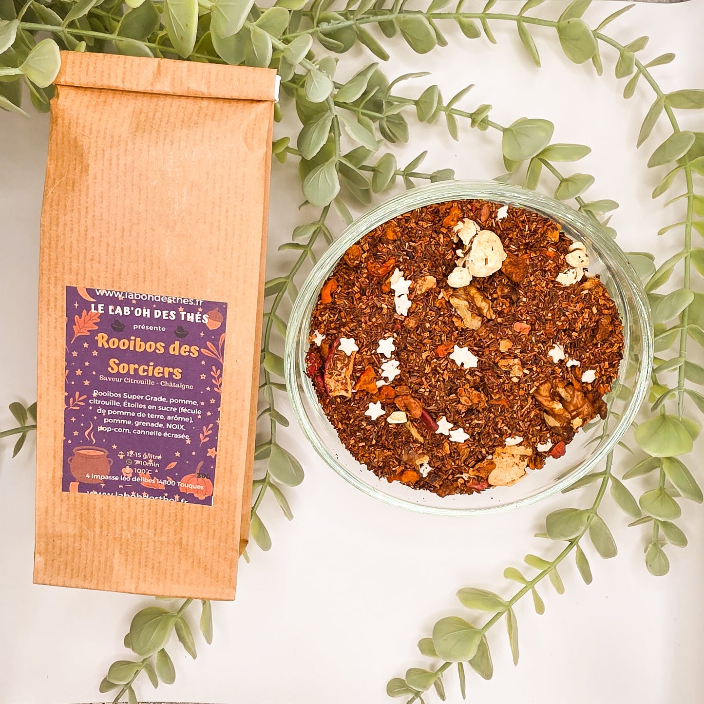 Rooibos des Sorciers (Citrouille, Châtaigne) sachet et vrac 