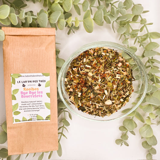 Rooibos Bye Bye les Bourrelets détox agrumes – sachet 30g et 90g – Lab'oh des Thés

