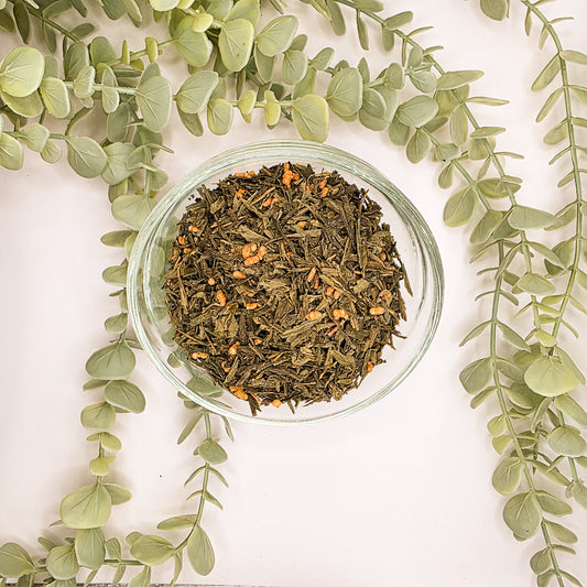 Infusion thé vert Genmaicha noisette céréale grillée en vrac – Lab'oh des Thés
