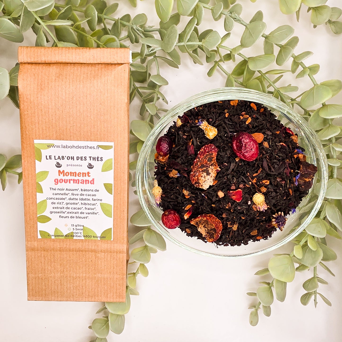 Thé Noir Moment Gourmand Choco-Fraise – Thé Noir Fruité Chocolaté