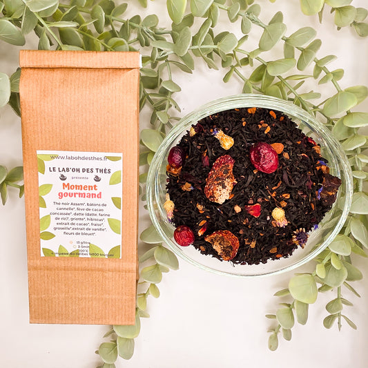 Thé Noir Moment Gourmand Choco-Fraise – Thé Noir Fruité Chocolaté