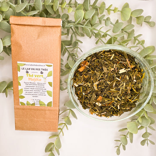 Thé Vert Mojito – Thé Vert Rafraîchissant Menthe Citron Vert Sencha