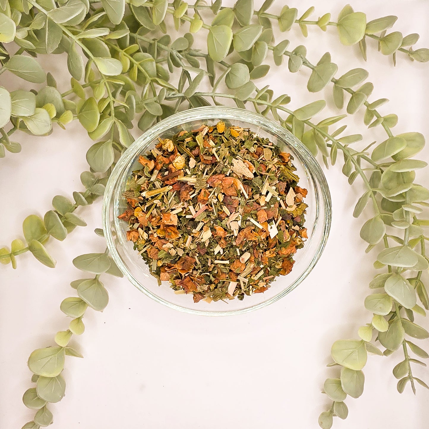 Harmonie en Tasse infusion en vrac – mélange pomme ortie citronnelle fenouil camomille feuilles de mûre – Le Lab'oh des Thés