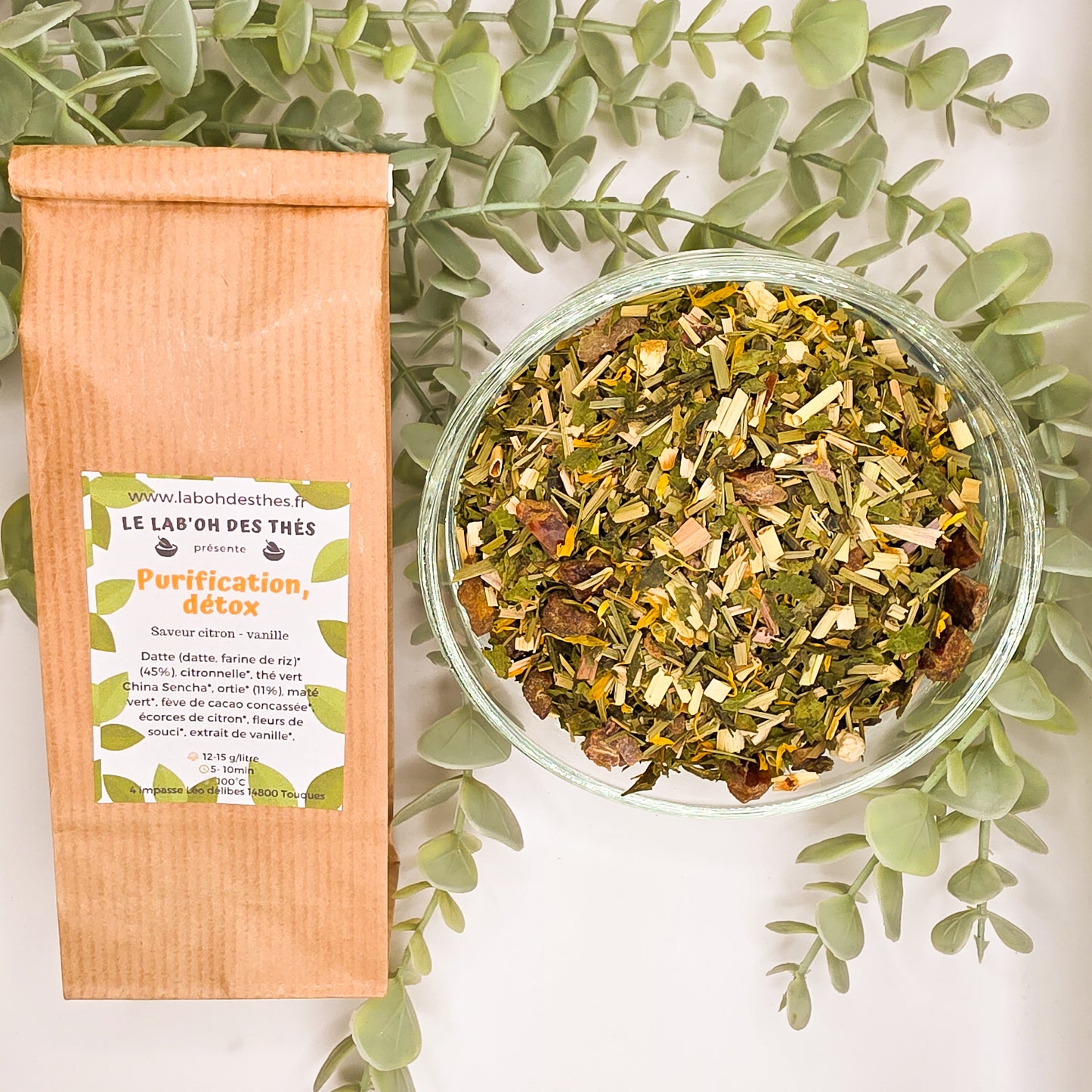 Infusion Purification Détox – Tisane Détox Citron Vanille Thé Vert