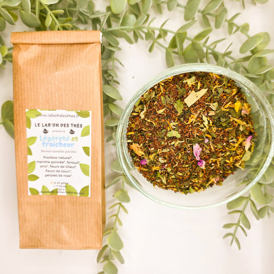 Rooibos Légèreté et Fraîcheur – Rooibos Menthe Digestif Sans Théine
