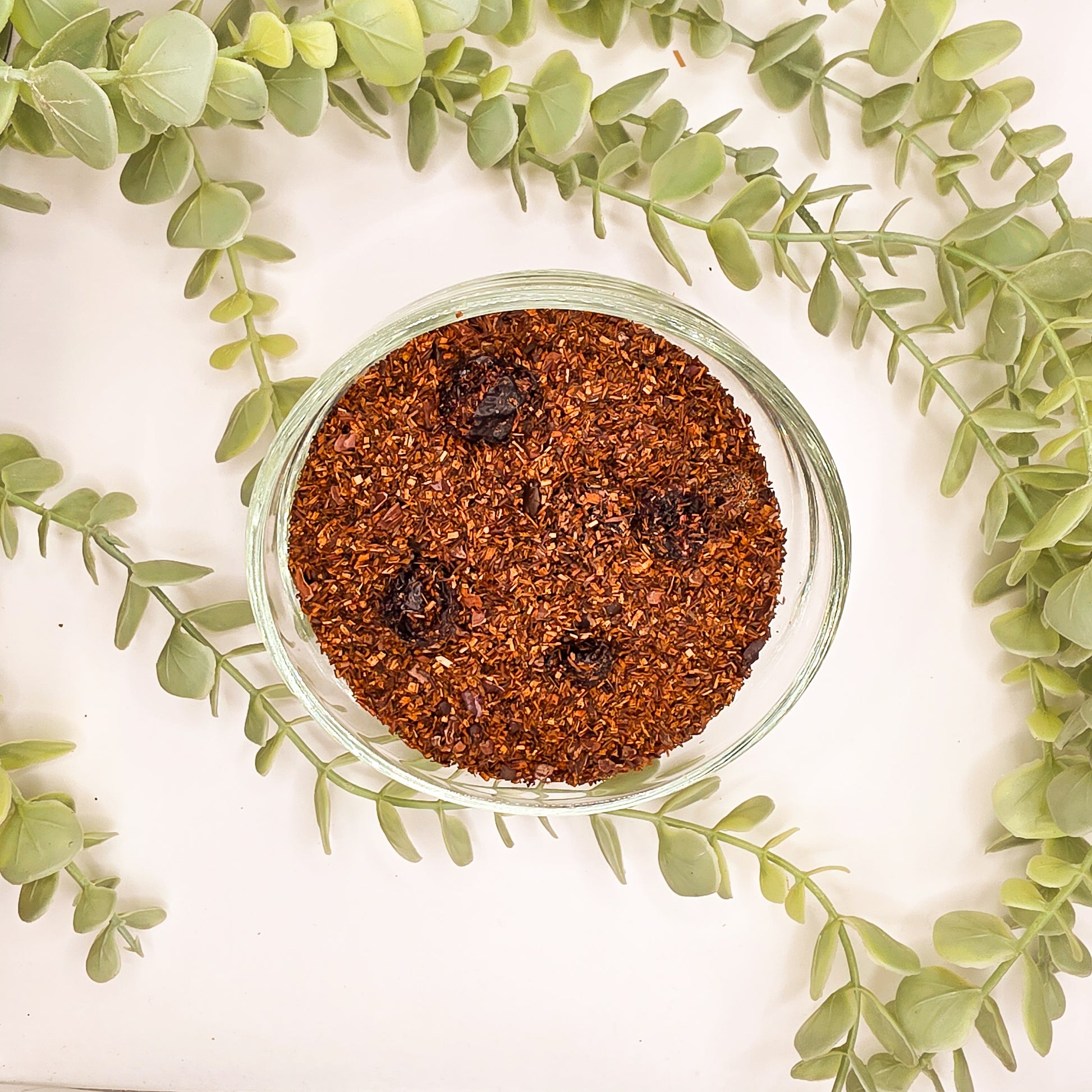 Forêt-Noire rooibos en vrac – mélange rooibos Super Grade fève de cacao cerise sucre de fleur de coco arôme rhum – Le Lab'oh des Thés