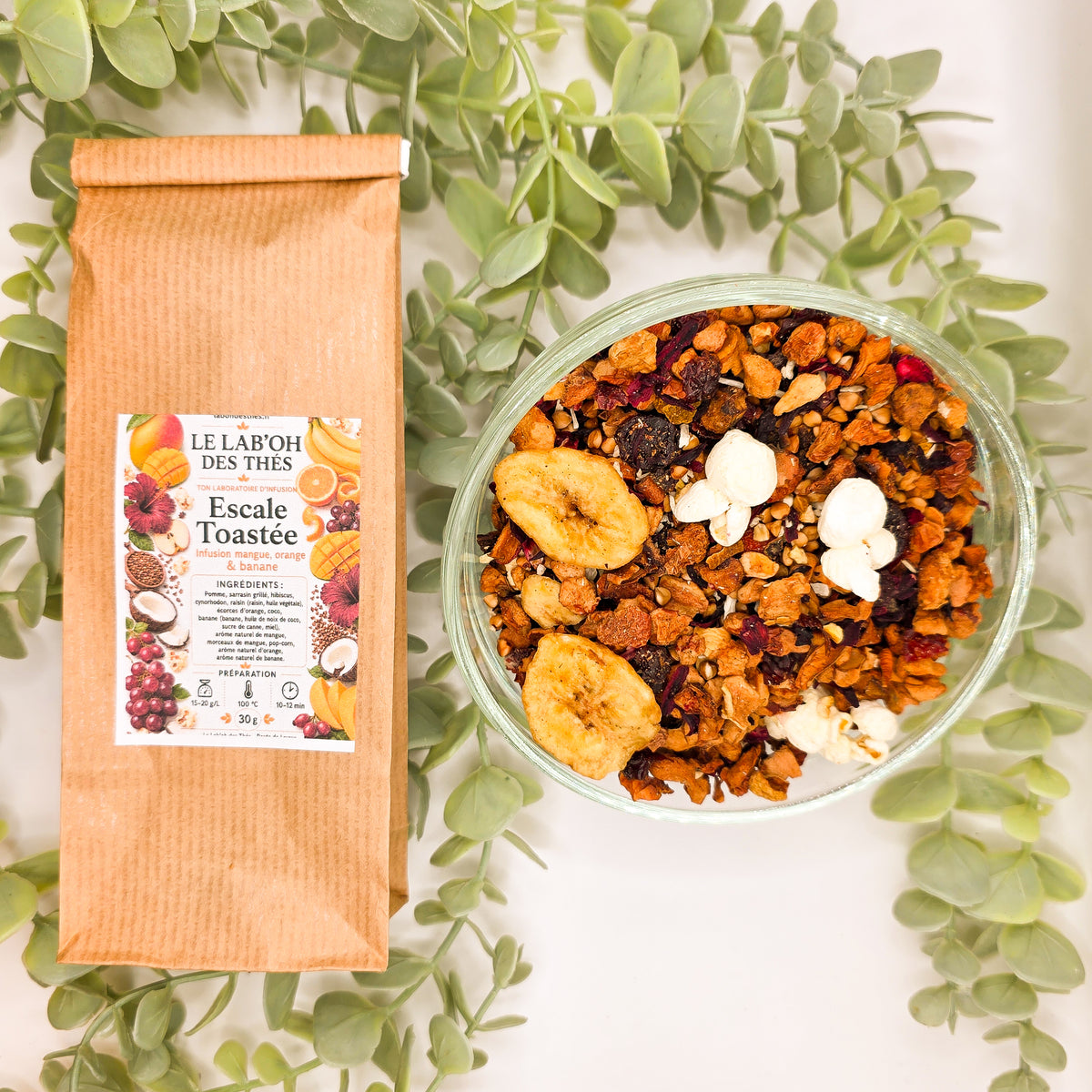 Infusion Escale Toastée – Mangue, Orange & Banane