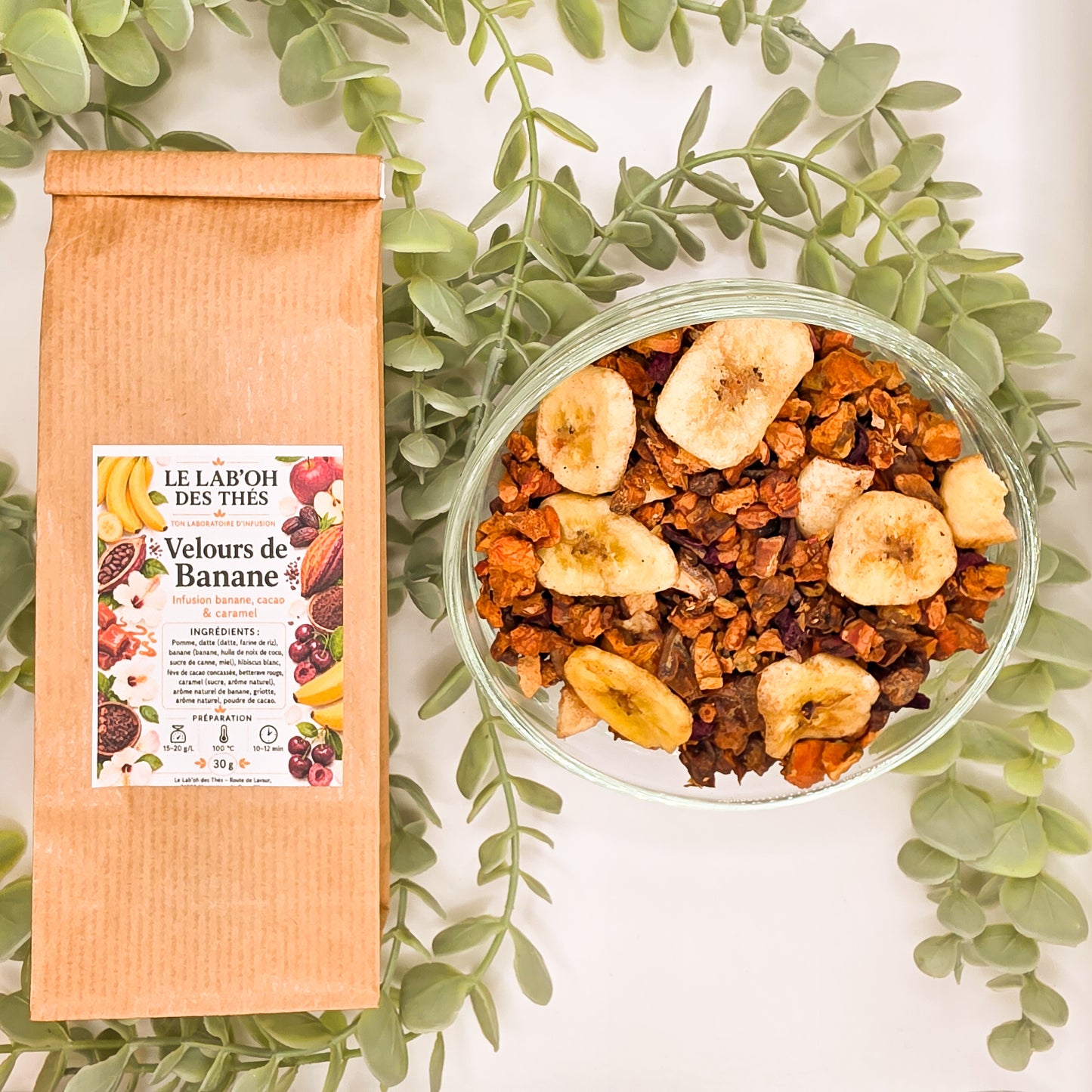 Infusion Velours de Banane – Banane, Cacao & Caramel