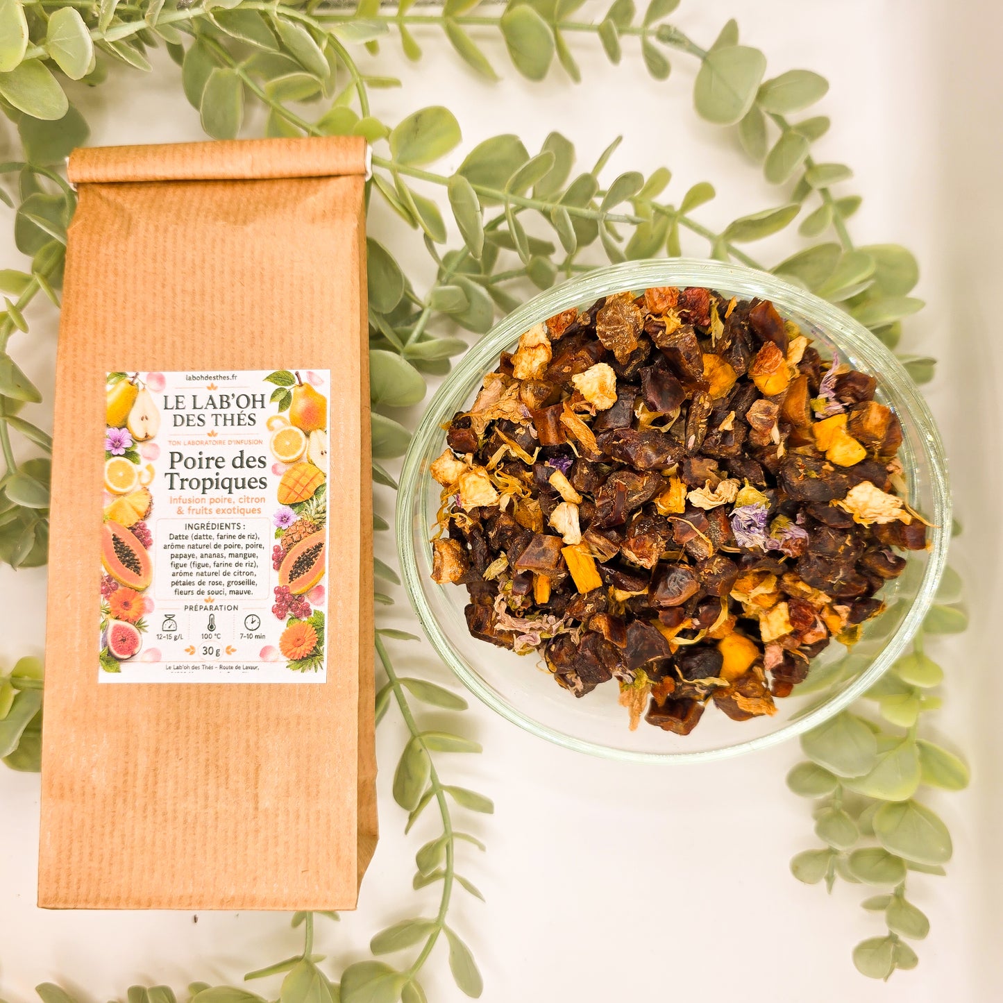 Infusion Poire des Tropiques – Poire, Citron & Fruits Exotiques