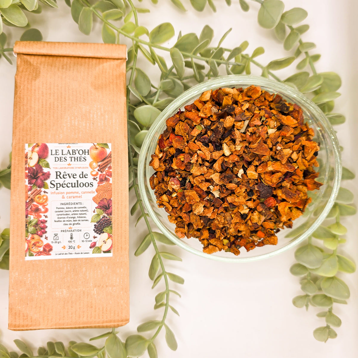 Infusion Rêve de Spéculoos – Pomme, Cannelle & Caramel