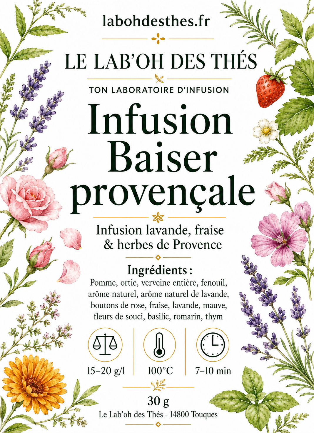 Infusion Baiser provençale
