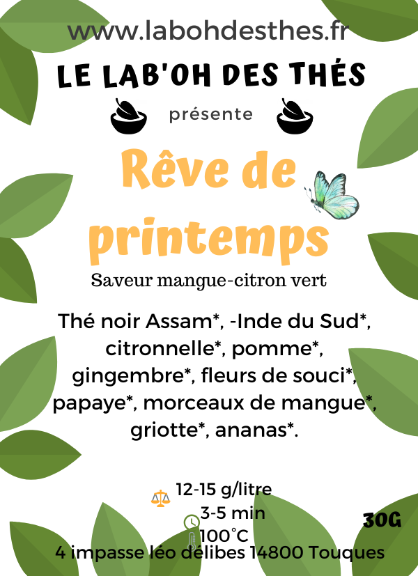 Thé noir: Rêve de printemps