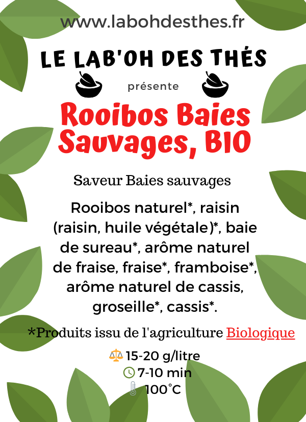 Rooibos Baies Sauvages, BIO