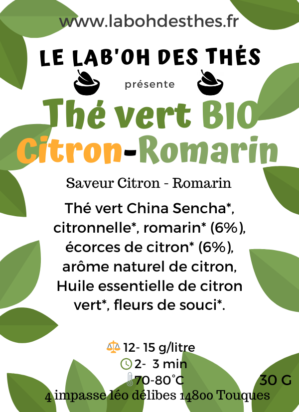 Thé vert Citron-Romarin