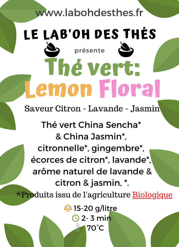 Thé vert: Lemon Floral, BIO