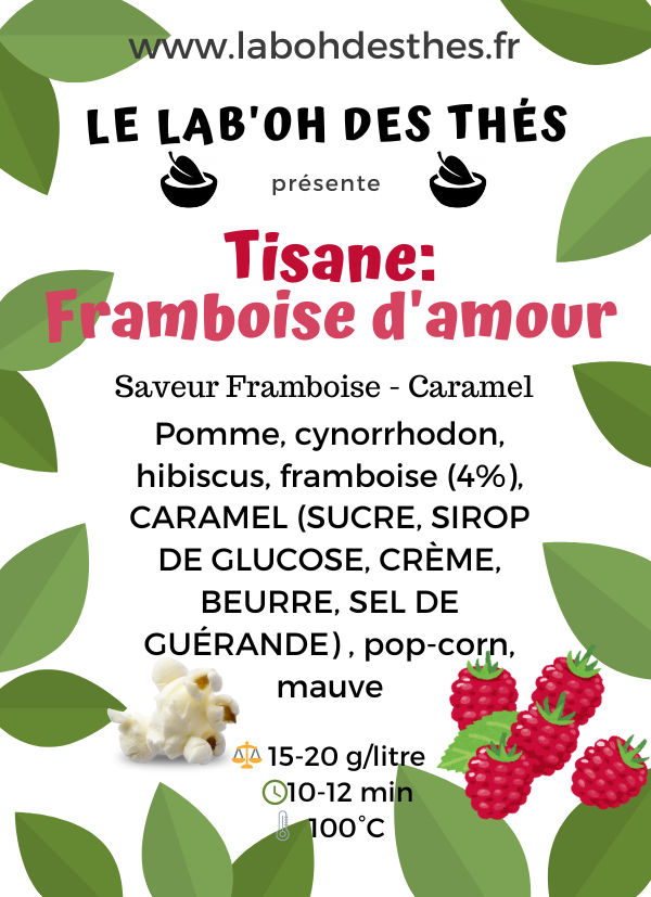 Tisane Framboise d'amour
