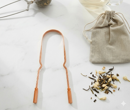 Grattoir de Langue en Cuivre – Nettoyage Buccal Durable