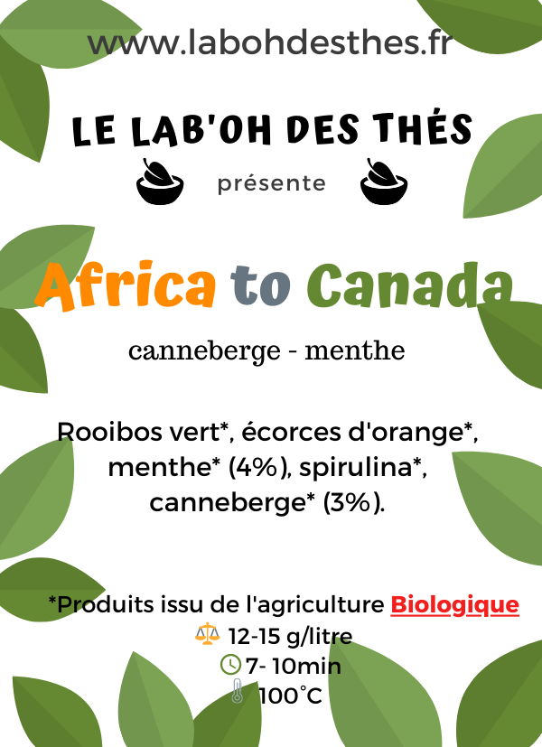 Rooibos: Africa to Canada, BIO