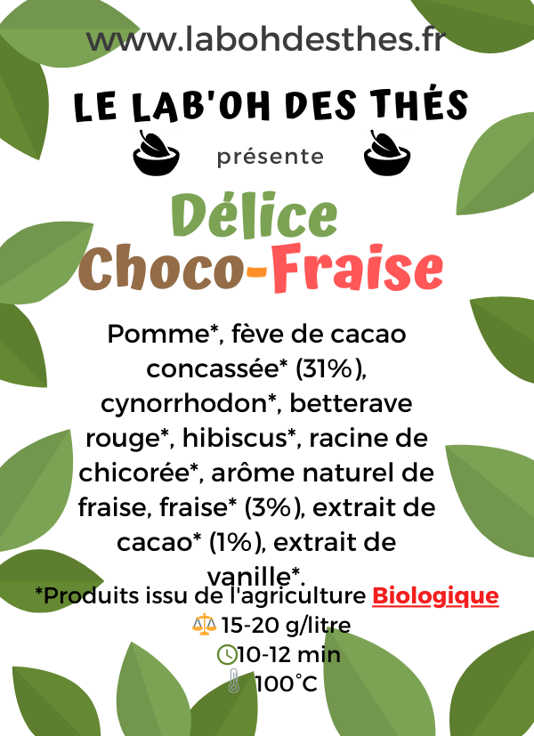Délice Choco-Fraise, BIO