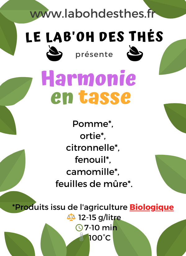 Harmonie en tasse, BIO