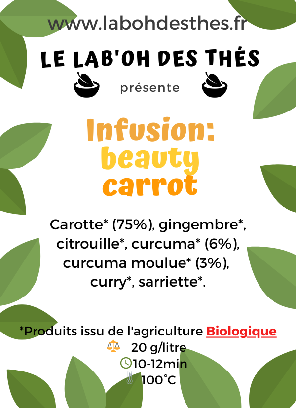 Infusion: beauty carot, BIO
