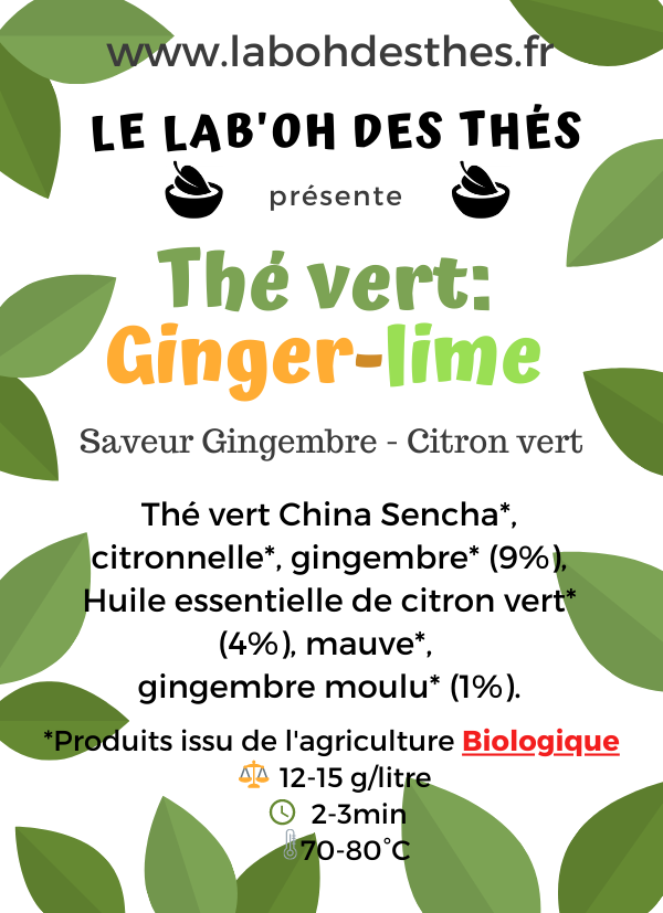 Thé vert: Ginger-lime